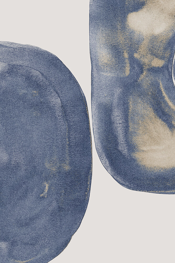 Modern Blue Shapes art print by Danushka Abeygoda for $57.95 CAD