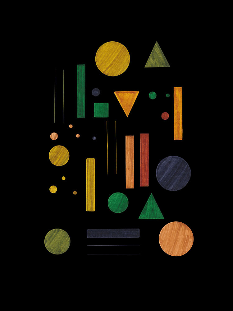 Textured Geometric Forms art print by Danushka Abeygoda for $57.95 CAD