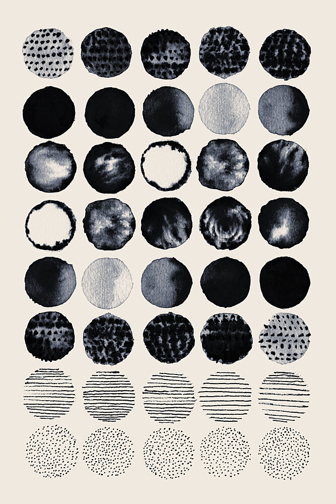 Textured Circle Patterns art print by Danushka Abeygoda for $57.95 CAD