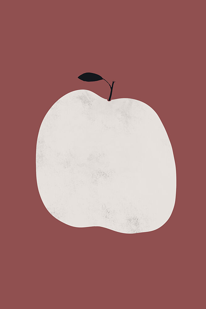 Minimalist White Apple art print by Danushka Abeygoda for $57.95 CAD