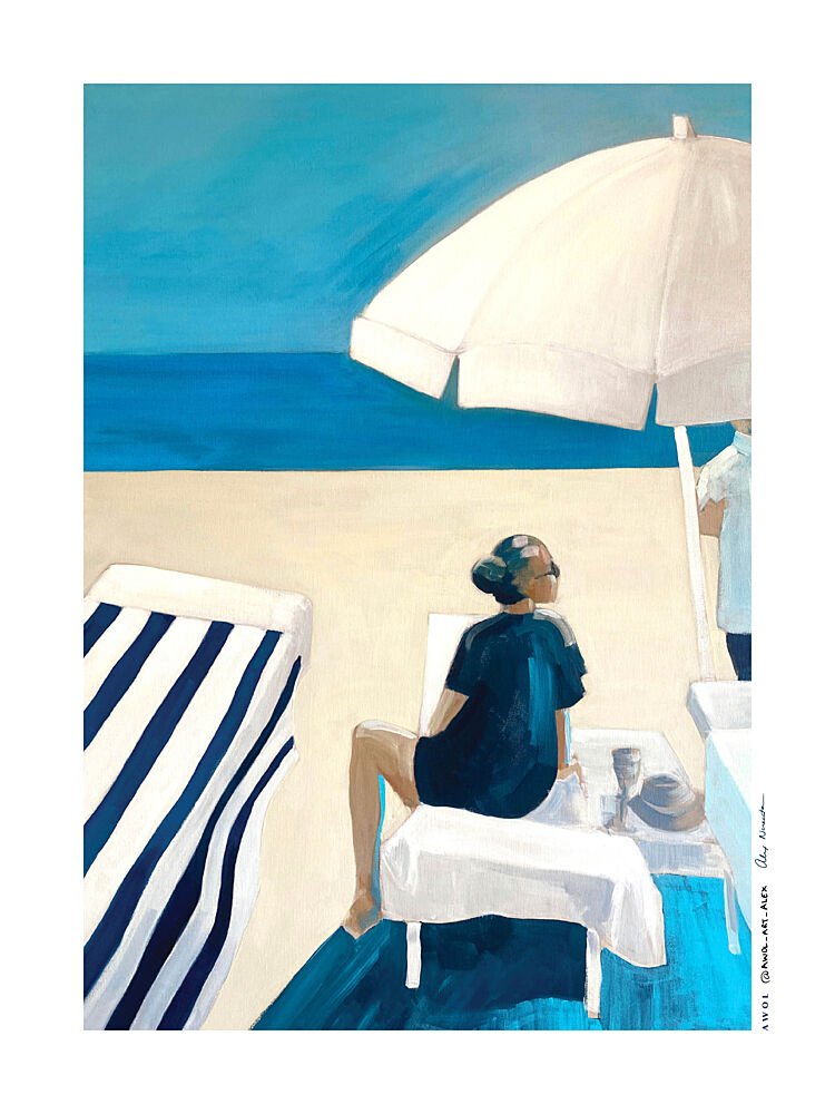 Beach Day Serenity art print by Alex Nereuta for $57.95 CAD