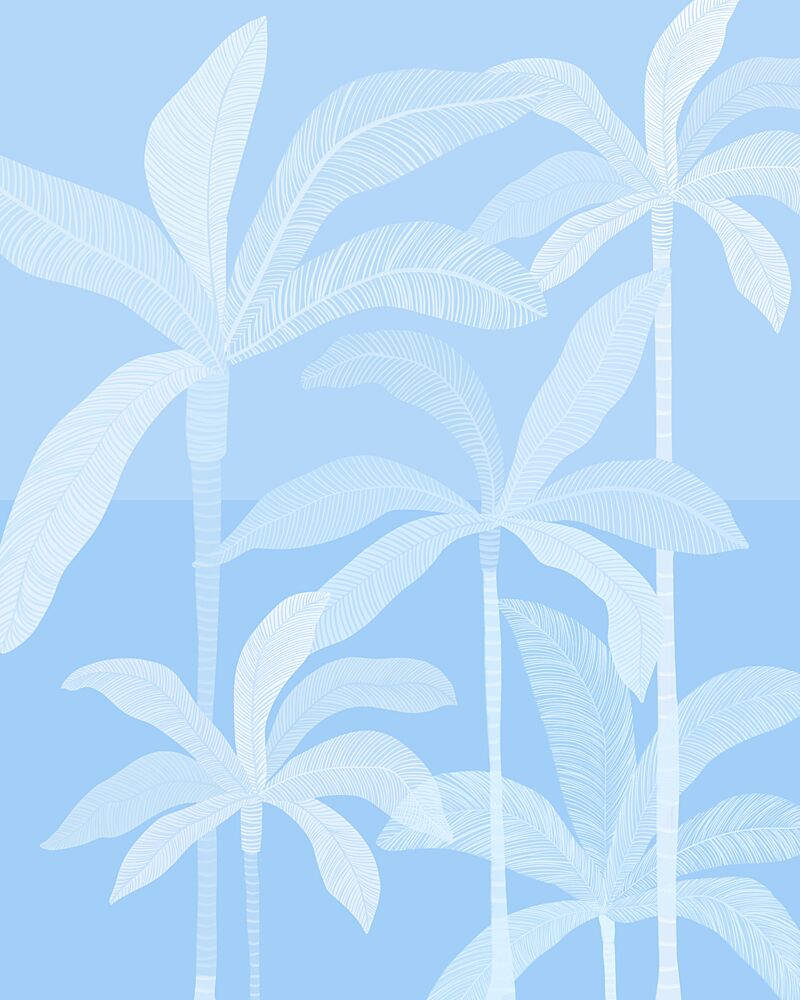 Serene Tropical Palms art print by Kristian Gallagher for $57.95 CAD