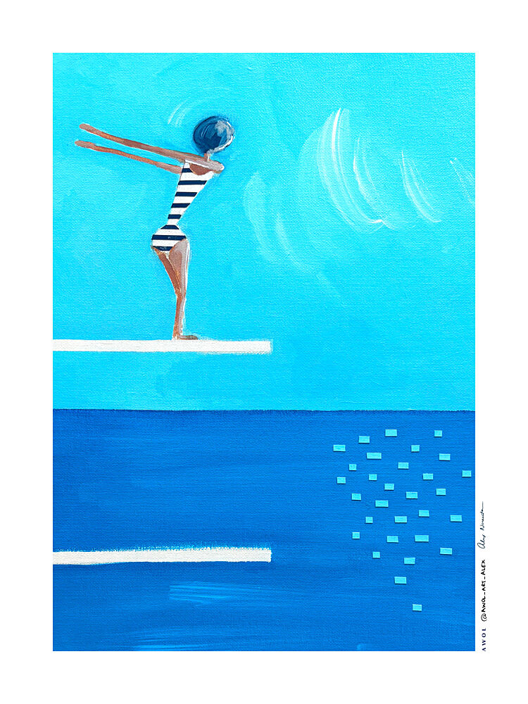 Summer Dive art print by Alex Nereuta for $57.95 CAD