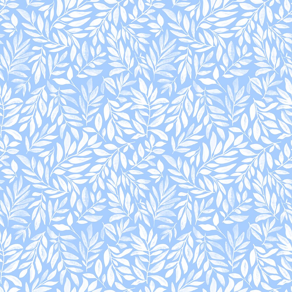 White Botanical Pattern art print by Kristian Gallagher for $57.95 CAD