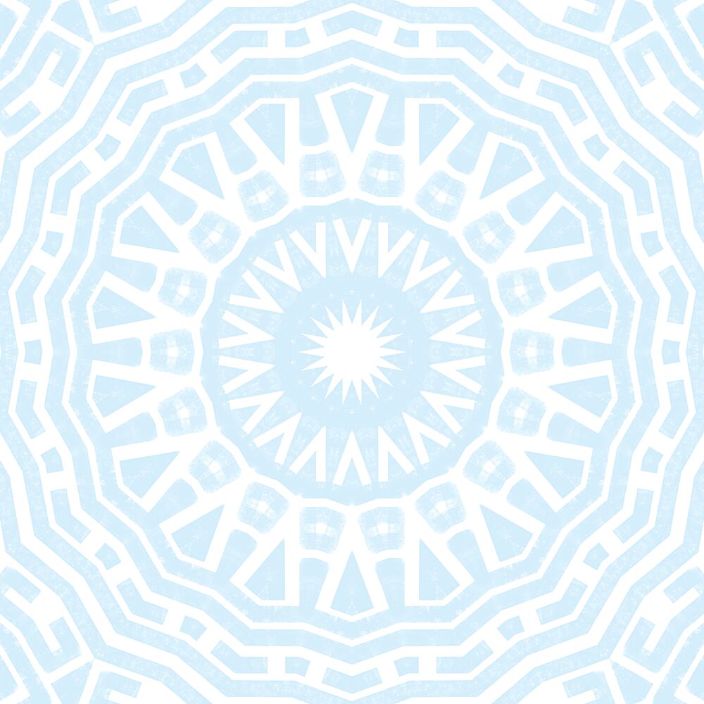 Delicate Blue Snowflake Design art print by Kristian Gallagher for $57.95 CAD