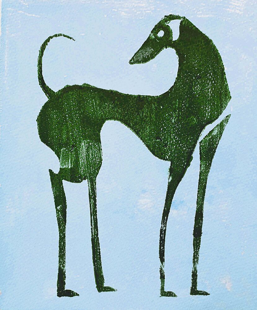 Elegant Desert Dog art print by Christina Misuro for $57.95 CAD