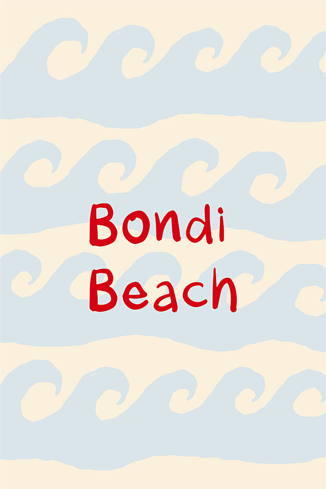 Bondi Beach Waves art print by Treechild for $57.95 CAD