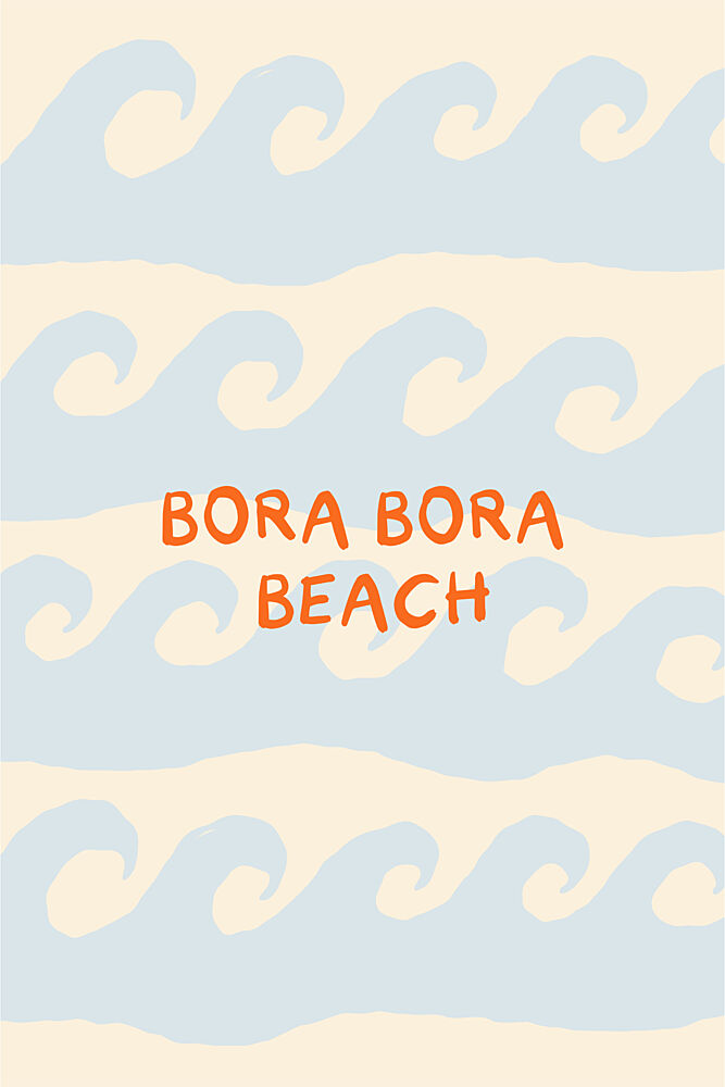 Bora Bora Beach Waves art print by Treechild for $57.95 CAD