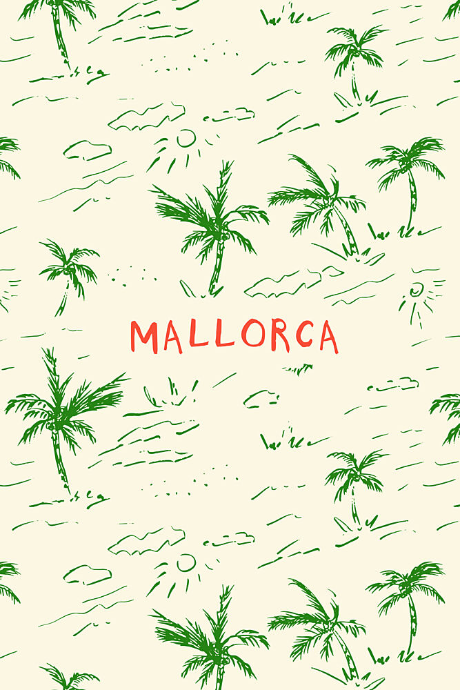 Mallorca Island Palms art print by Treechild for $57.95 CAD