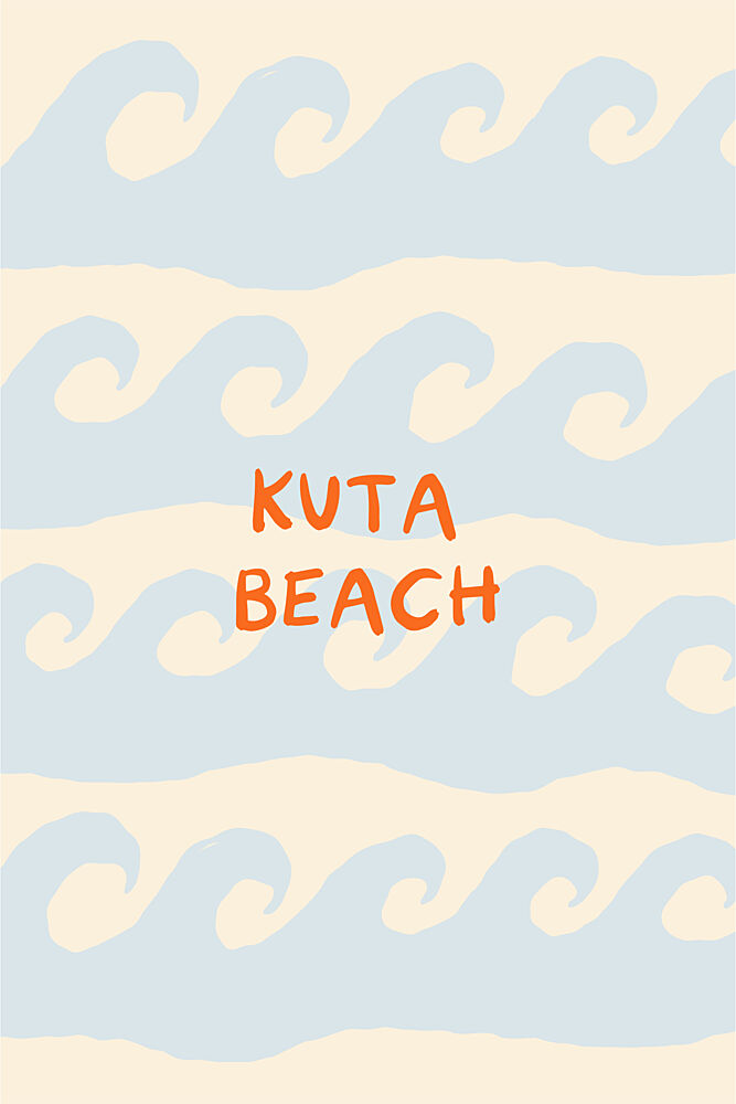 Kuta Beach Waves art print by Treechild for $57.95 CAD