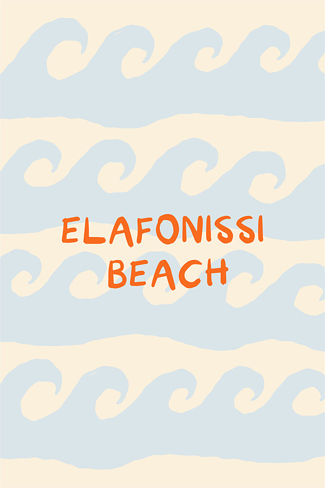 Elafonissi Beach Waves art print by Treechild for $57.95 CAD