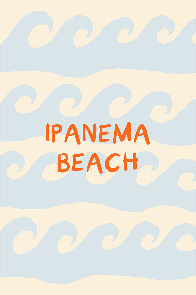 Ipanema Beach Waves art print by Treechild for $57.95 CAD
