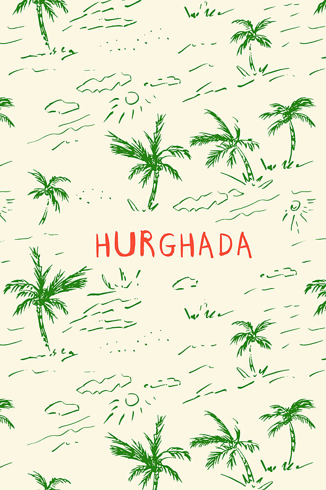 Hurghada Tropical Palms art print by Treechild for $57.95 CAD