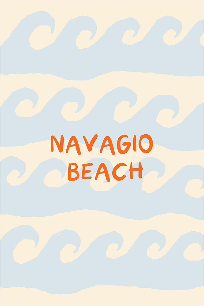 Navagio Beach Waves art print by Treechild for $57.95 CAD