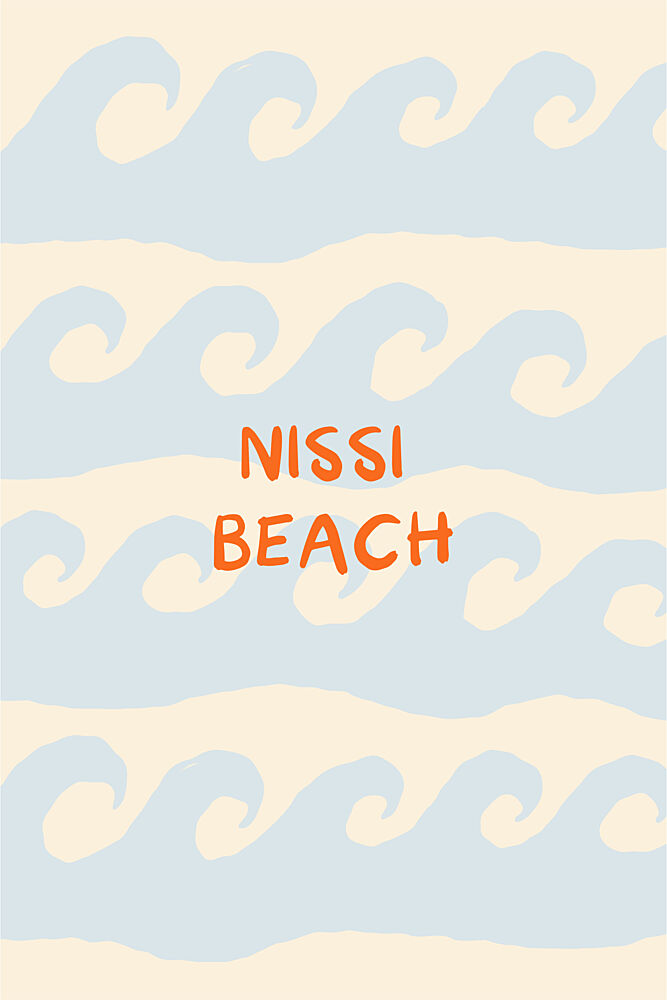 Nissi Beach Waves art print by Treechild for $57.95 CAD
