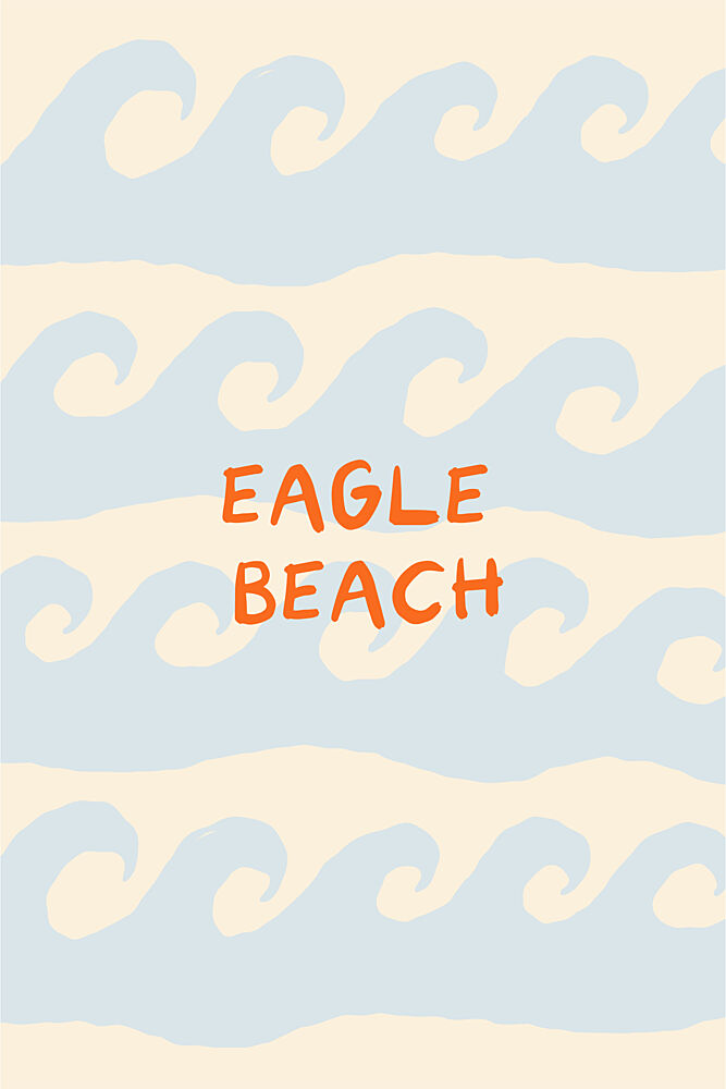 Eagle Beach Waves art print by Treechild for $57.95 CAD