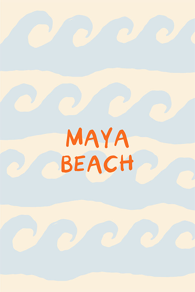 Maya Beach Waves art print by Treechild for $57.95 CAD