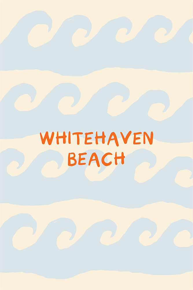 Whitehaven Beach Waves art print by Treechild for $57.95 CAD