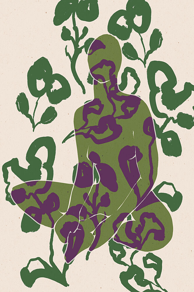 Inner Bloom Meditation art print by Treechild for $57.95 CAD