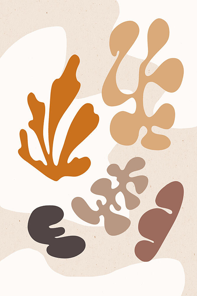 Modern Abstract Leaves art print by Treechild for $57.95 CAD