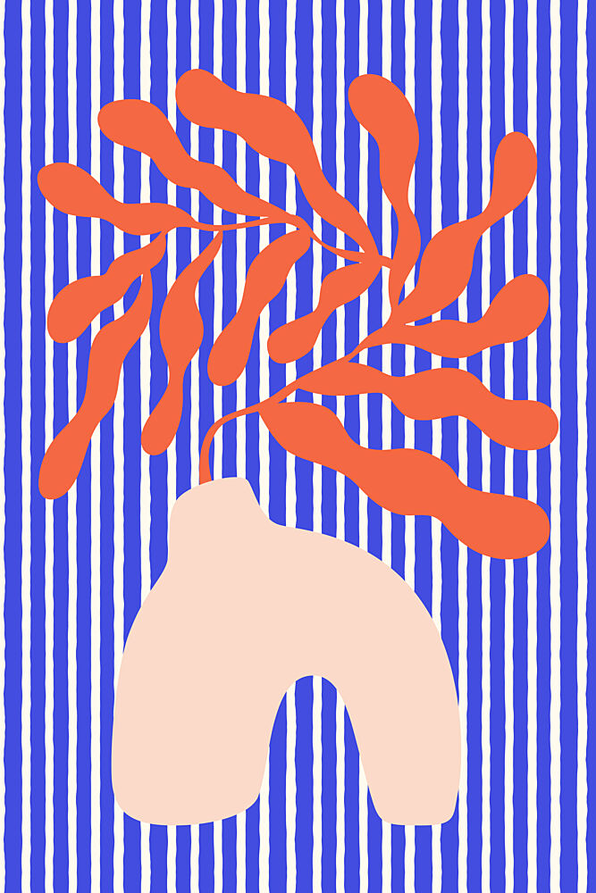 Vibrant Striped Botany art print by Treechild for $57.95 CAD