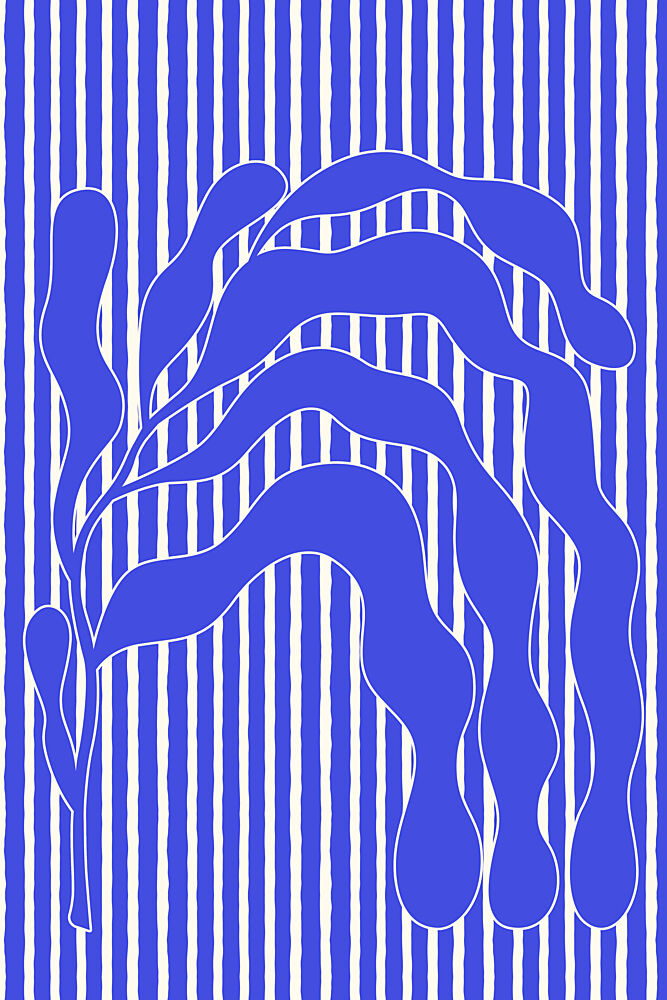 Flowing Seaweed Stripes art print by Treechild for $57.95 CAD