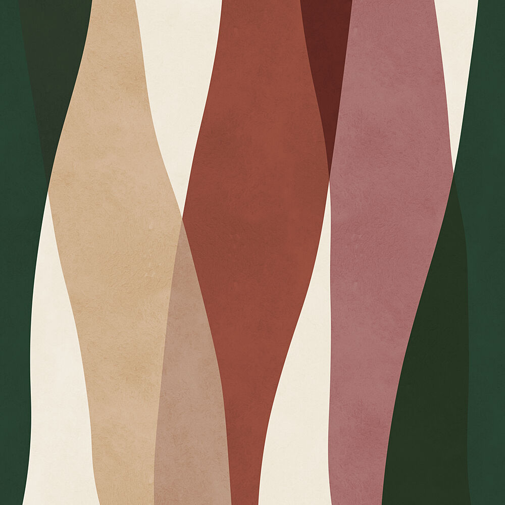 Warm Abstract Waves art print by Vitor Costa for $57.95 CAD