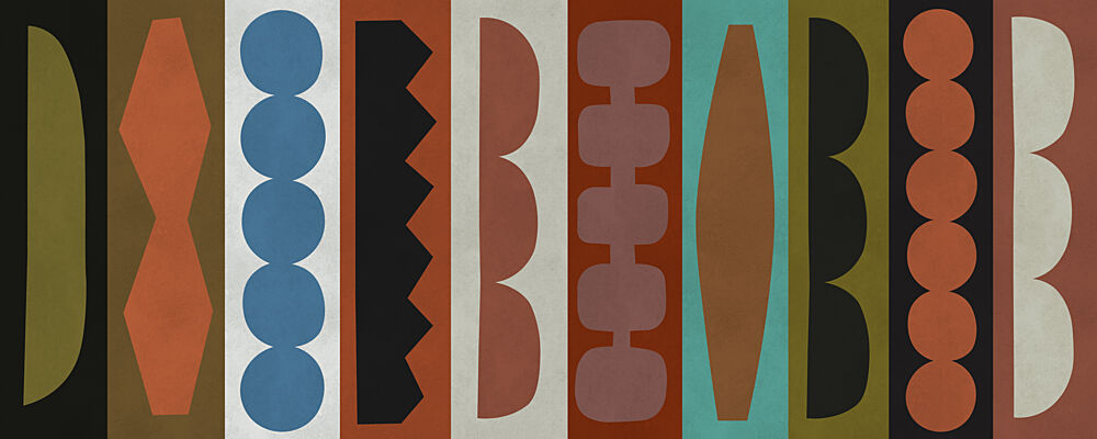 Mid-Century Shape Study art print by Vitor Costa for $57.95 CAD