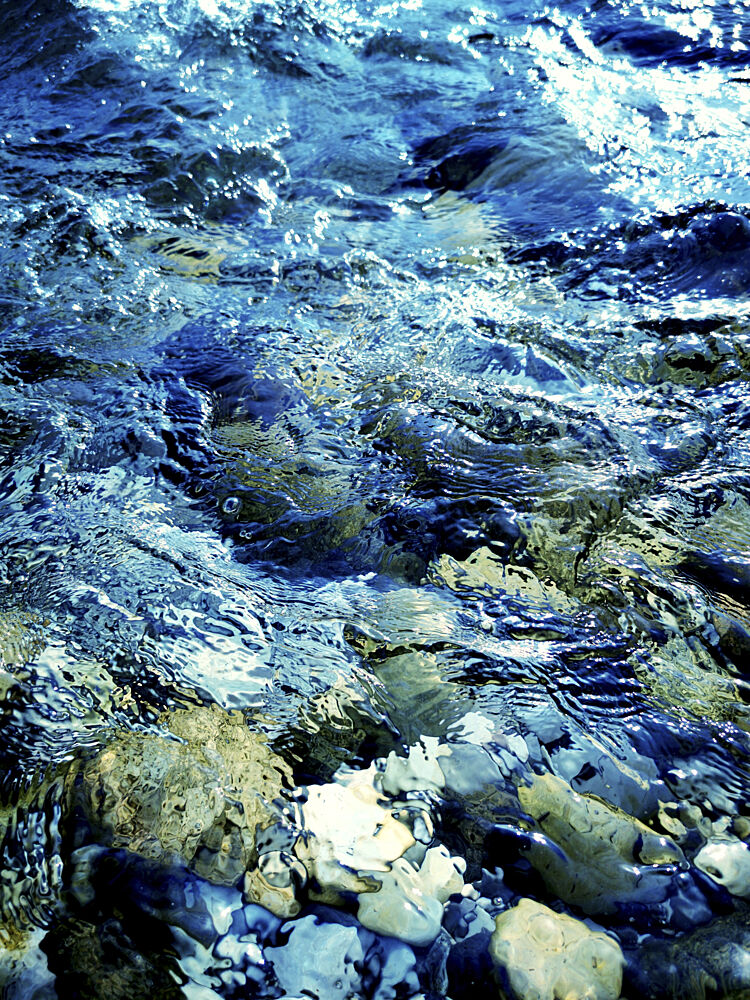 Clear Blue Water Flow art print by Angelo Cerantola for $57.95 CAD