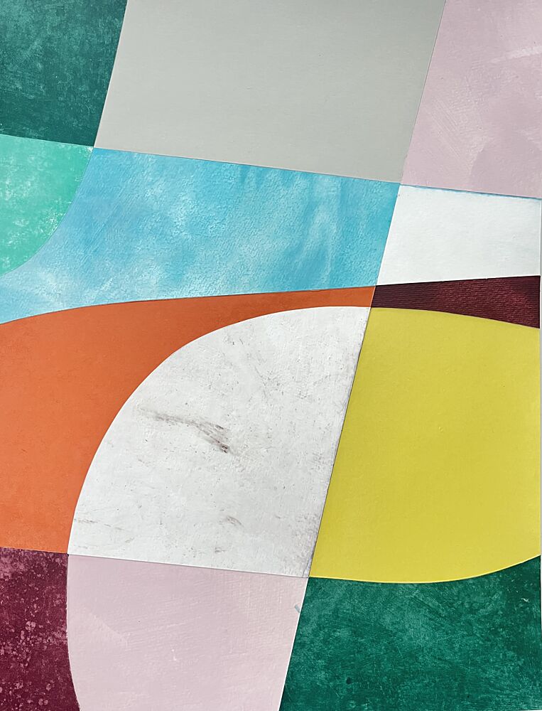 Curved Color Blocks art print by Ellen Greup for $57.95 CAD