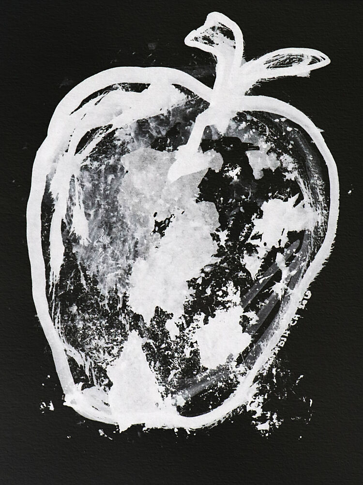 Abstract White Apple art print by Santhosh Ch for $57.95 CAD
