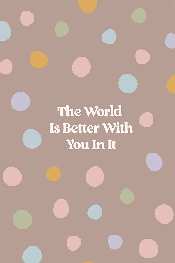 Positive Polka Dot Quote art print by Treechild for $57.95 CAD