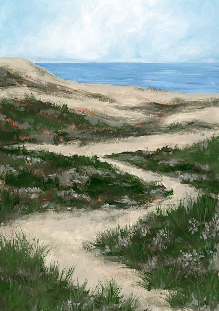 Winding Coastal Path art print by Rosana Laiz Blursbyai for $57.95 CAD