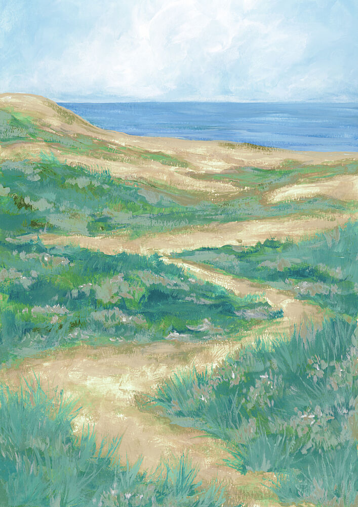 Serene Coastal Path art print by Rosana Laiz Blursbyai for $57.95 CAD