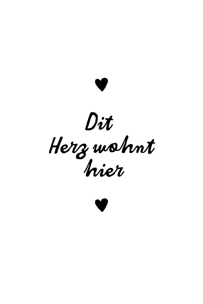 German Heart Home Quote art print by Treechild for $57.95 CAD