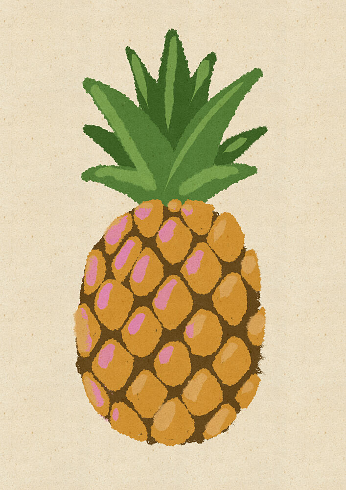 Fresh Tropical Pineapple art print by Nicholas for $57.95 CAD