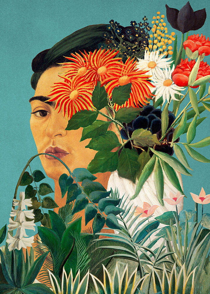 Frida in Henris Garden art print by Marja van den Hurk for $57.95 CAD