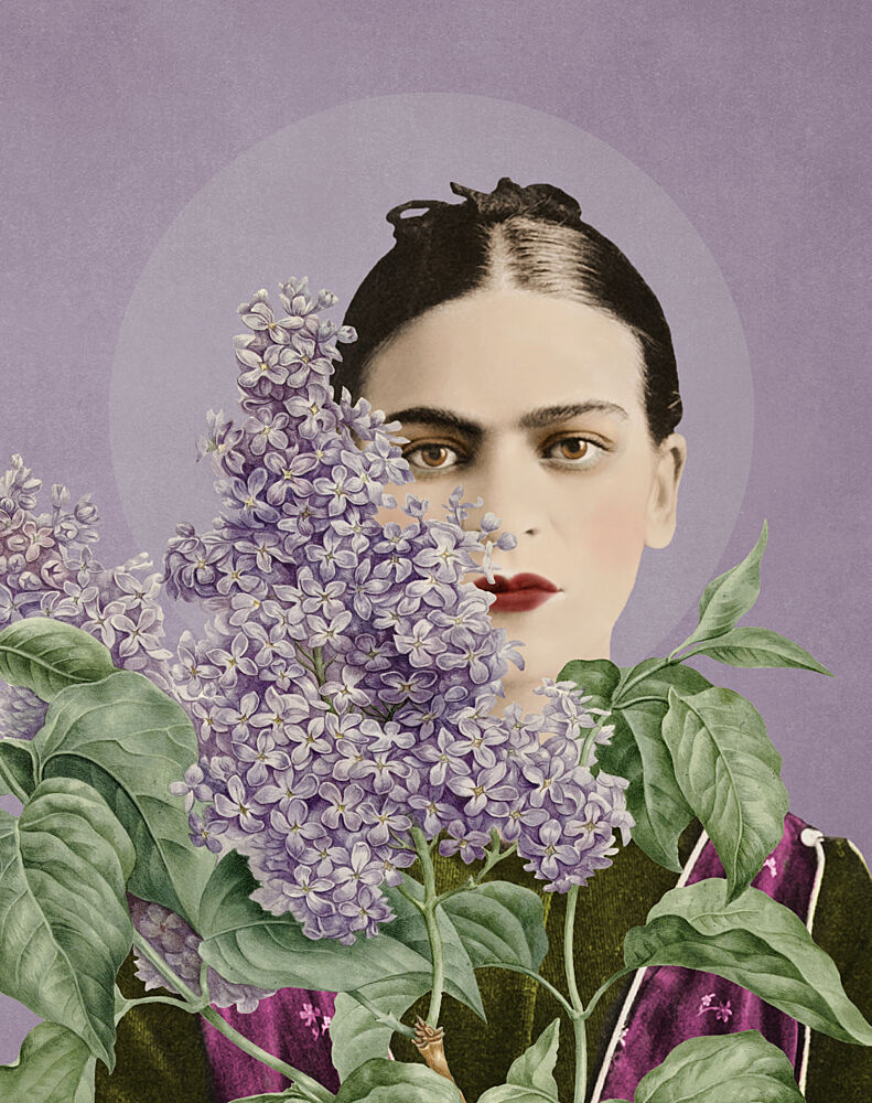 Womans Lilac Gaze art print by Marja van den Hurk for $57.95 CAD