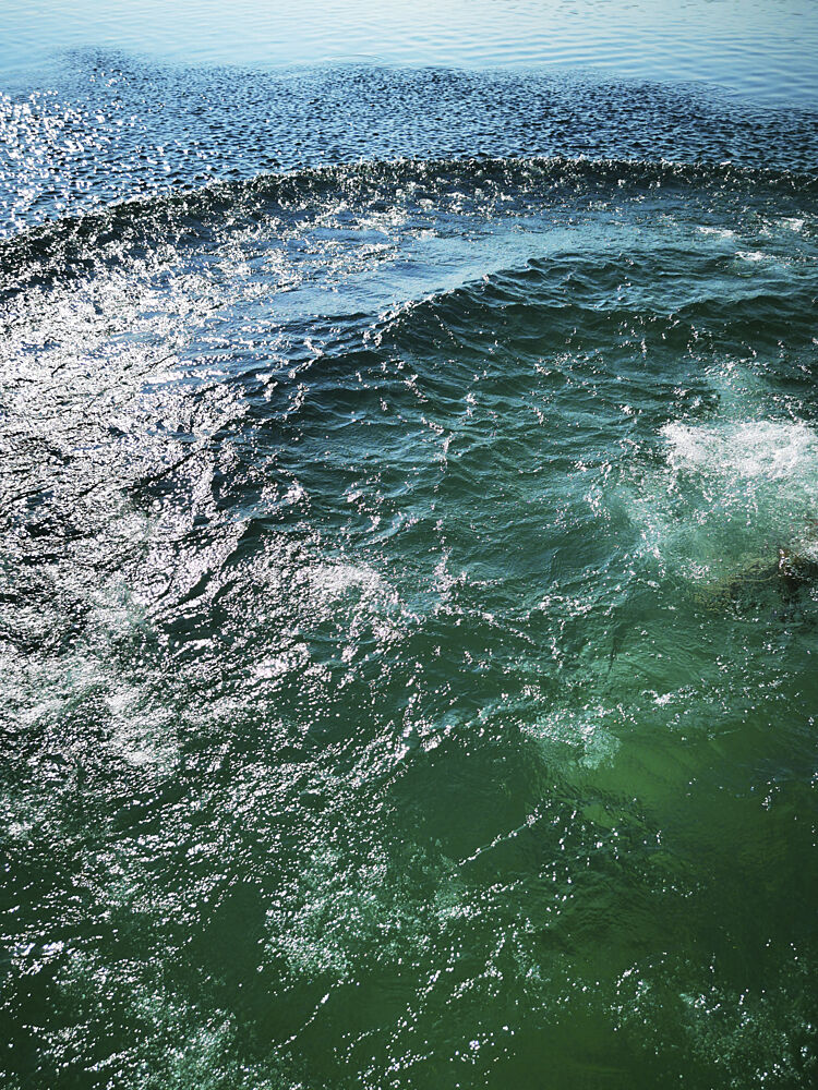 Sunlit Aqua Waves art print by Angelo Cerantola for $57.95 CAD