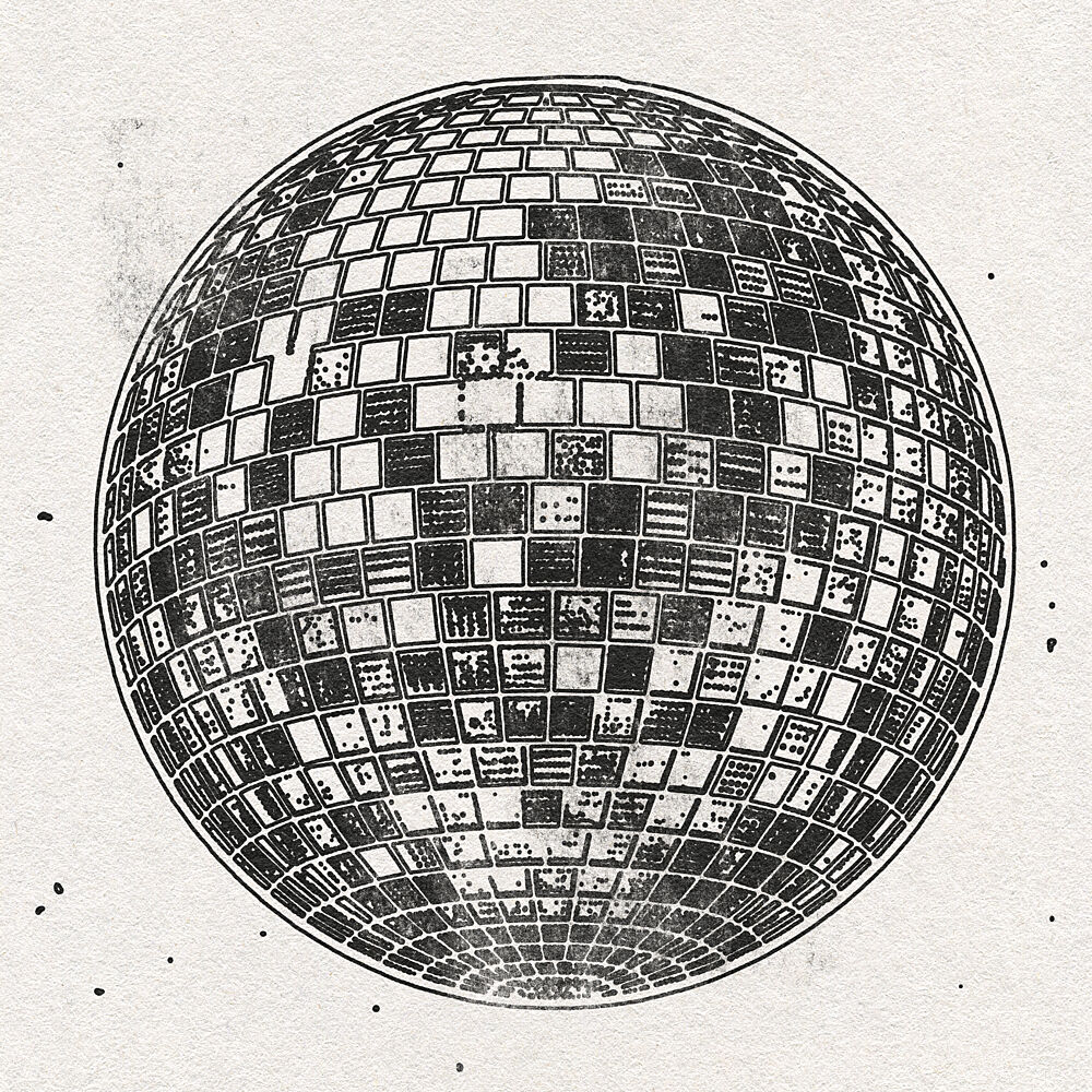 Retro Disco Ball art print by Nicholas for $57.95 CAD