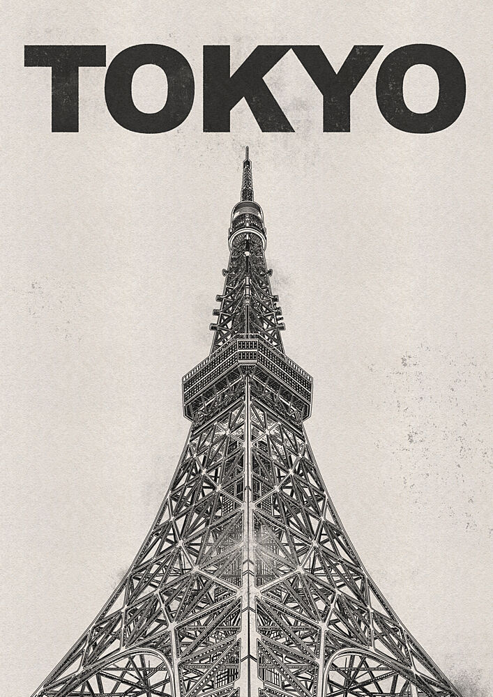 Iconic Tokyo Tower art print by Nicholas for $57.95 CAD