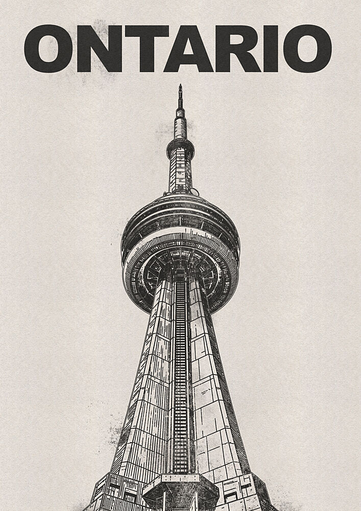 Iconic Toronto Tower art print by Nicholas for $57.95 CAD
