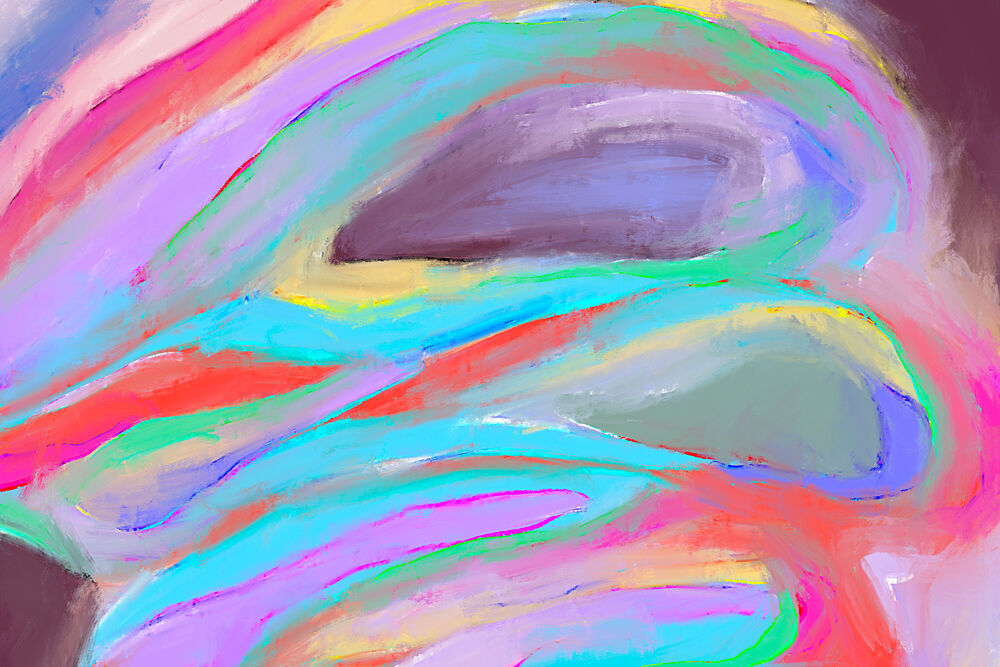 Vibrant Abstract Flow art print by Treechild for $57.95 CAD