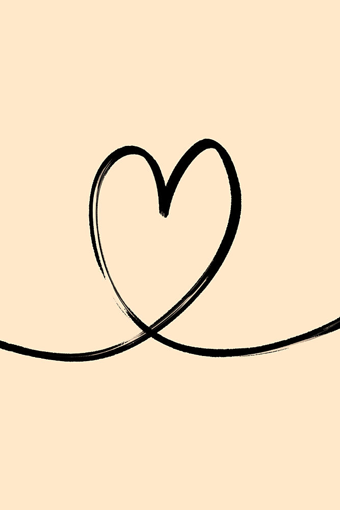 Continuous Line Heart art print by Treechild for $57.95 CAD
