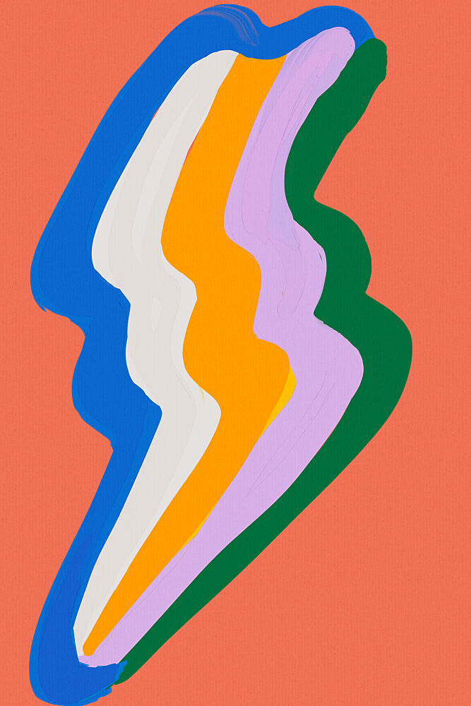 Playful Color Waves art print by Treechild for $57.95 CAD