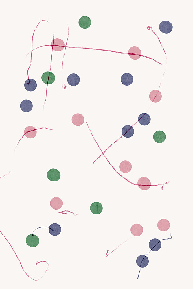 Abstract Dots and Lines art print by Treechild for $57.95 CAD