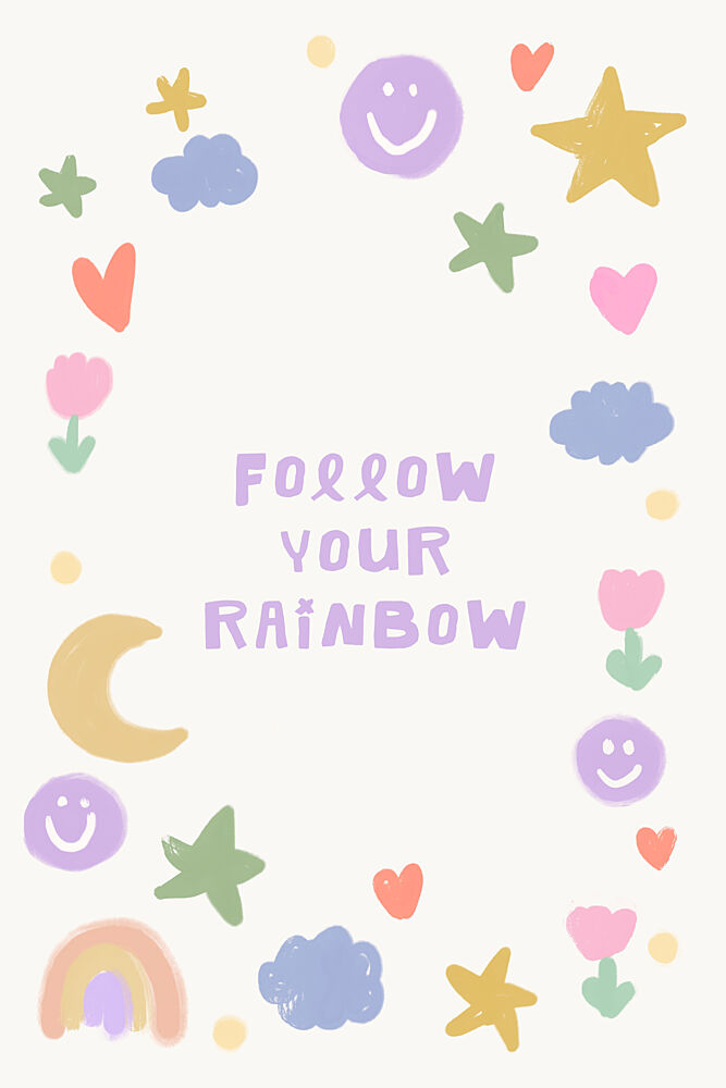 Follow Your Rainbow art print by Treechild for $57.95 CAD