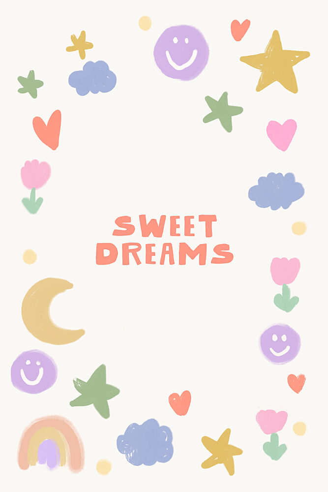 Sweet Dreams Happy Doodles art print by Treechild for $57.95 CAD