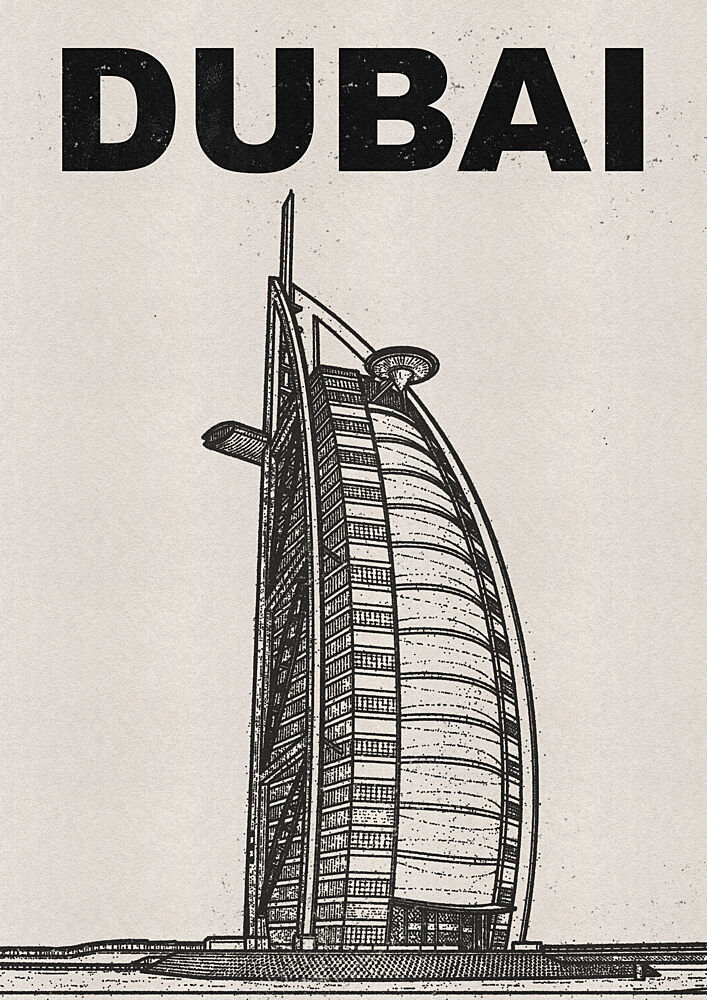 Dubais Iconic Burj Al Arab art print by Nicholas for $57.95 CAD