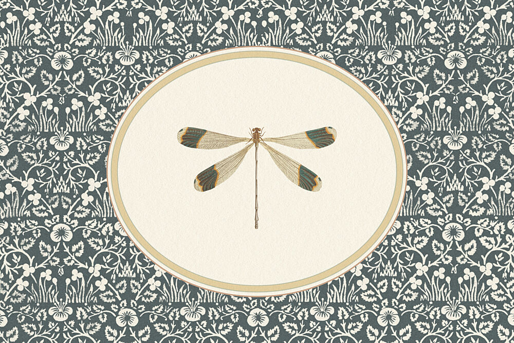 Elegant Dragonfly Vignette art print by Wild Violets for $57.95 CAD